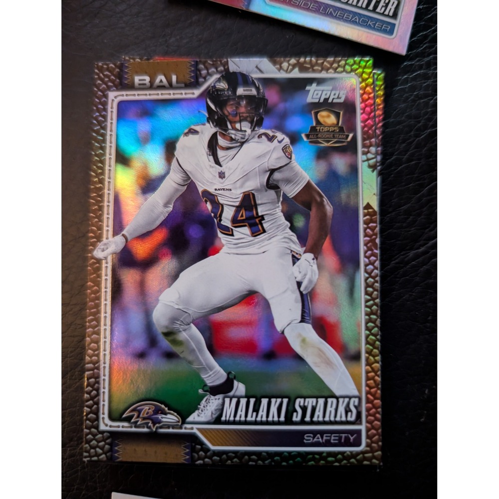 2026 Topps Malaki Starks Baltimore Ravens All-Rookie Team Rainbow Foil Card 207